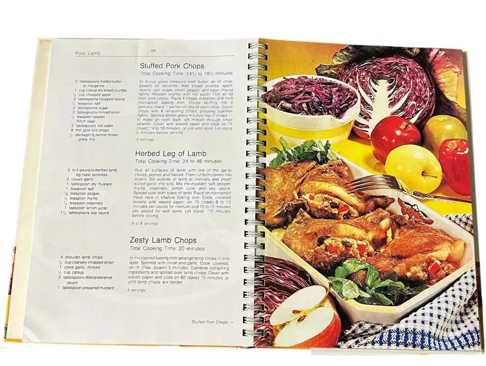 Kenmore Microwave Cooking Cookbook Sears Hardcover 1985